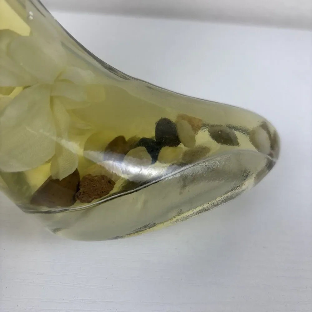 Cinderella Glass Shoe Soap Dispenser High Heel Shoe Shonfelds Home Spa Green Tea